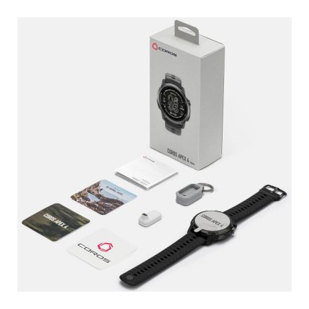 COROS APEX 4 46 mm czarny zegarek outdoor GPS WAPX4-BLK-46