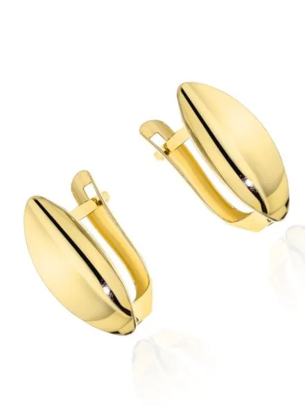 Kolczyki złote klasyczne łezki na angielskim zapięciu • Złoto 585 1.33 g