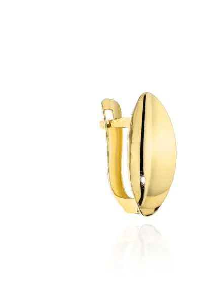 Kolczyki złote klasyczne łezki na angielskim zapięciu • Złoto 585 1.33 g