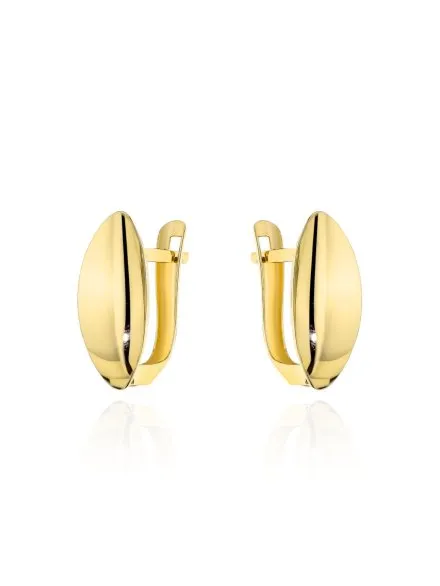 Kolczyki złote klasyczne łezki na angielskim zapięciu • Złoto 585 1.33 g