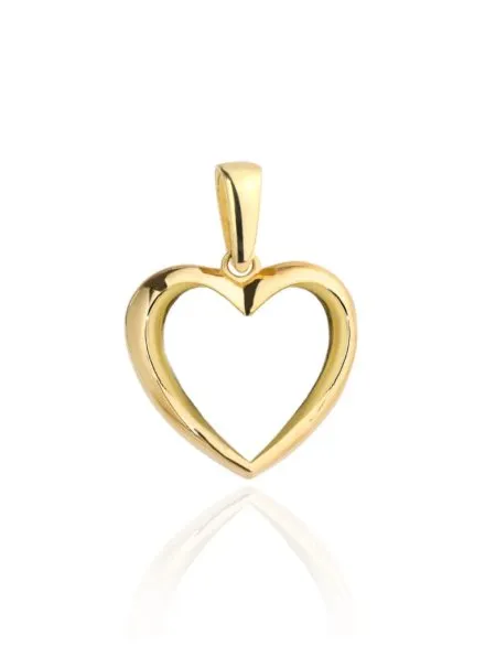  Zawieszka złota kontur serca mała • Złoto 585 0.41 g