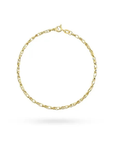 Bransoletka złota podwójne owalne rolo • Złoto 585 0.95 g