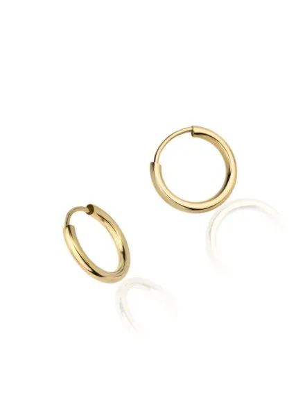 Kolczyki złote kółka super lekkie pr. 333 - 1,5 cm • Złoto 333 0.38 g