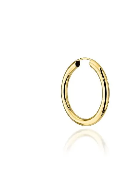 Kolczyki złote koła - 2,2cm super lekkie • Złoto 585 1.50 g