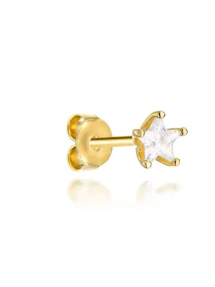 Kolczyki złote gwiazdki • Złoto 585 0.80 g