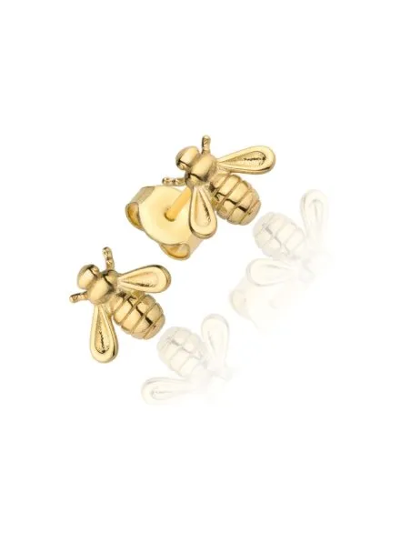 Kolczyki złote pszczółki małe • Złoto 585 1.08 g