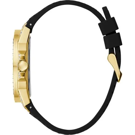 Guess Dynasty zegarek złoty z kryształkami na pasku GW0498G2