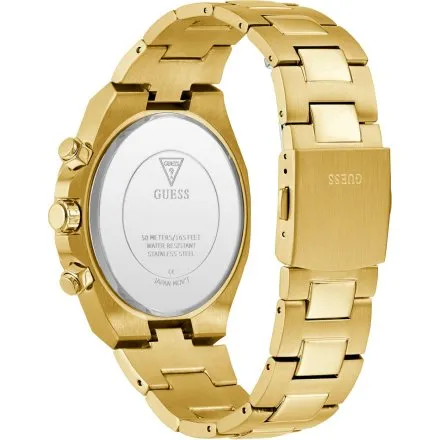 Guess Equity zegarek męski złoty granatowa tarcza GW0703G6 