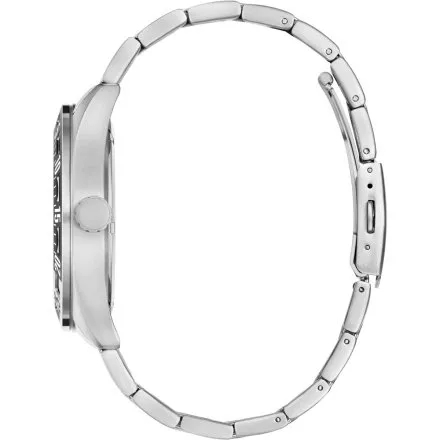 Guess Letterman srebrny zegarek męski multidatownik na bransolecie GW0904G1