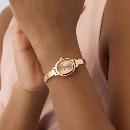 Guess Penelope zegarek damski różowozłoty na bransolecie GW0924L3