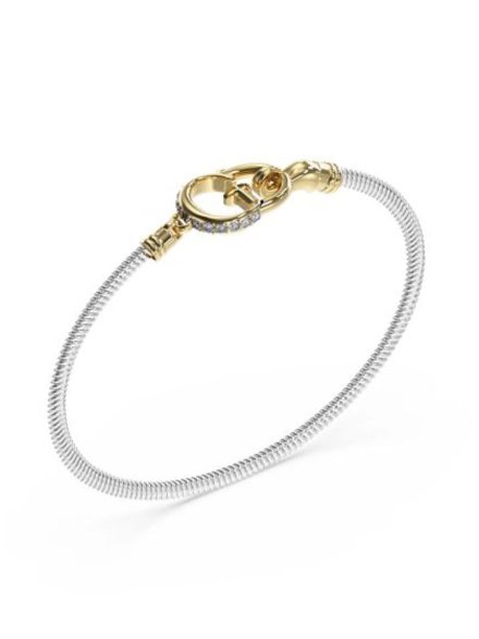 Złota bransoletka Guess Kalybe JUBB05399JW (S) żyłka z G