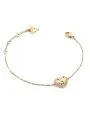 Guess Till Morning złota bransoletka damska serce JUBB05550JW (S)