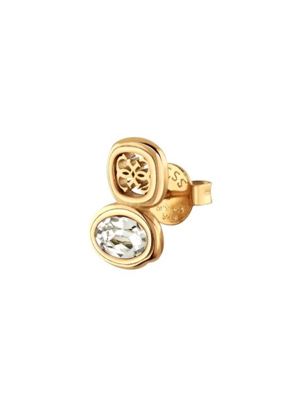 Guess Mamounia złote kolczyki kryształki z logo 4G JUBE05572JW