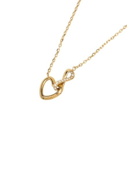 Guess Iconique złoty naszyjnik z kryształami JUBN05530JW