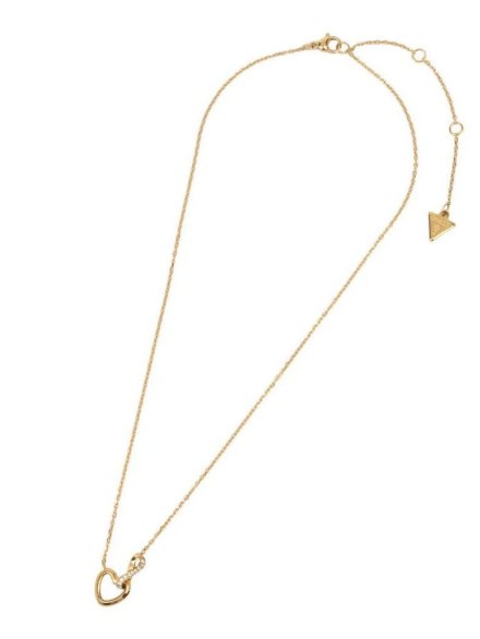 Guess Iconique złoty naszyjnik z kryształami JUBN05530JW