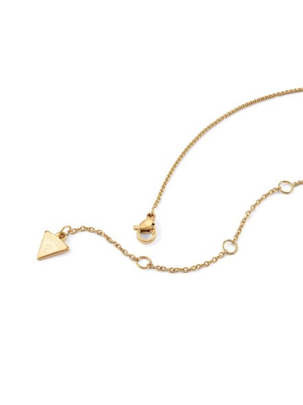 Guess Iconique złoty naszyjnik z sercem JUBN05541JW