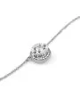 Guess Till Morning srebrny naszyjnik z kryształami JUBN05554JW