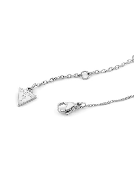 Guess Till Morning srebrny naszyjnik z kryształami JUBN05554JW