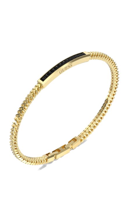 Guess NOIR złota bransoletka męska JUMB05099JW