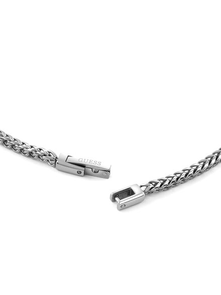 GUESS NOIR srebrny naszyjnik łańcuszek męski JUMN05098JW