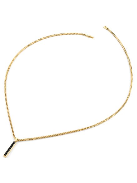 GUESS NOIR zloty naszyjnik łańcuszek męski JUMN05098JW