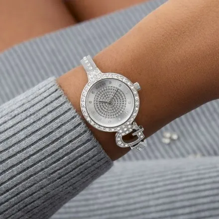 Guess Giselle zegarek damski srebrny na bransolecie GW0929L1