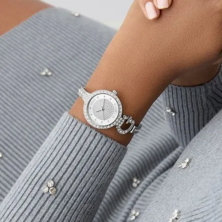 Guess Giselle zegarek damski srebrny na bransolecie GW0929L1