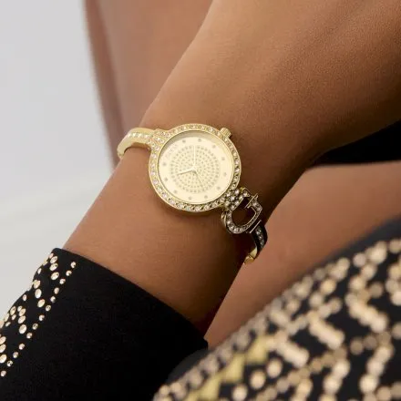 Guess Giselle zegarek damski złoty na bransolecie GW0929L2