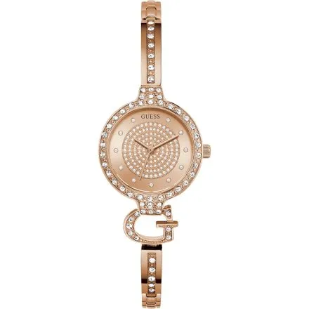 Guess Giselle zegarek damski różowozłoty na bransolecie GW0929L3