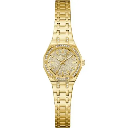 Guess Pixie zegarek damski złoty na bransolecie z kryształkami GW0931L2