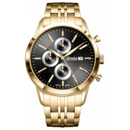 Adriatica Zegarek Męski na bransolecie z chronografem A8306.1116CH