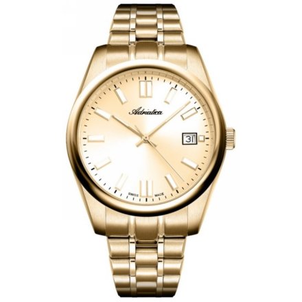 Adriatica Zegarek Męski na złotej bransolecie z datownikiem A1298.1111Q