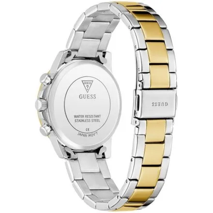 Guess Bailey zegarek damski srebrno-złoty na bransolecie multidata GW0933L3