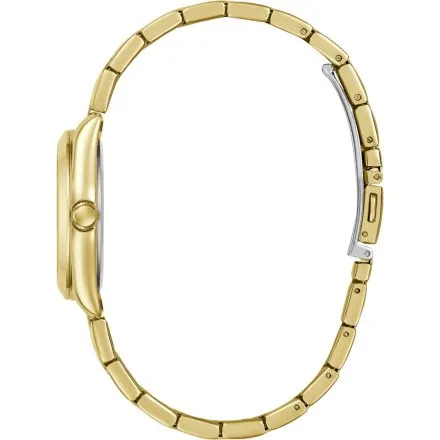 Guess Alice złoty zegarek damski na bransolecie z datownikiem GW0934L2