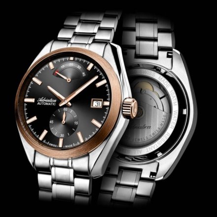 Adriatica Zegarek Męski Automatic na srebrnej bransolecie A8350.R116A