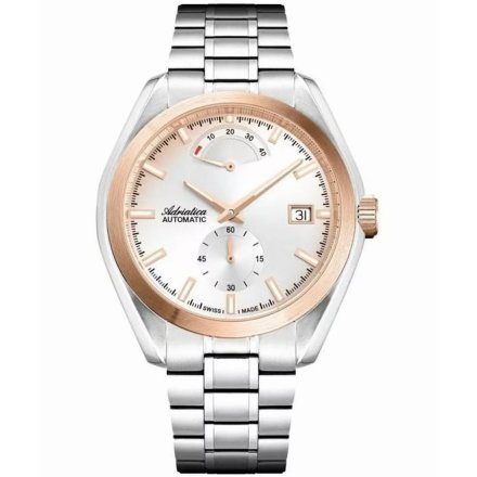 Adriatica Zegarek Męski Automatic na srebrnej bransolecie A8350.R113A