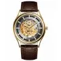 Adriatica Zegarek Męski Automatic Skeleton złoty z paskiem A2804.1B17AS
