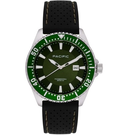 Pacific Poseidon SMPA-2001-07 zielony męski zegarek wodoodporny 200M