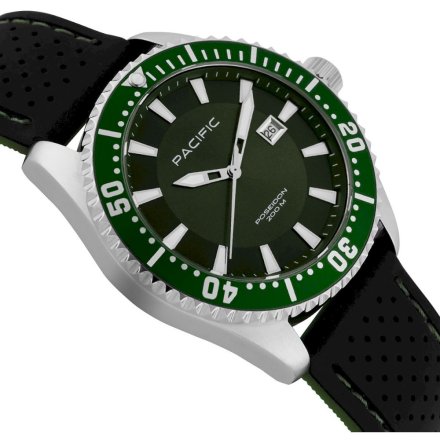 Pacific Poseidon SMPA-2001-07 zielony męski zegarek wodoodporny 200M