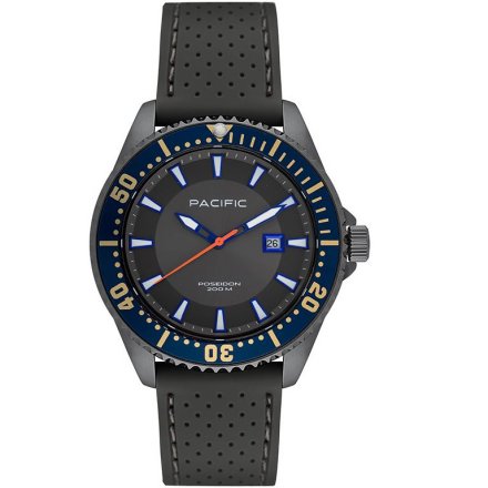 Pacific Poseidon SMPA-2001-08 szary męski zegarek wodoodporny 200M