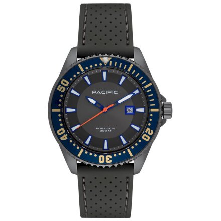 Pacific Poseidon SMPA-2001-08 szary męski zegarek wodoodporny 200M