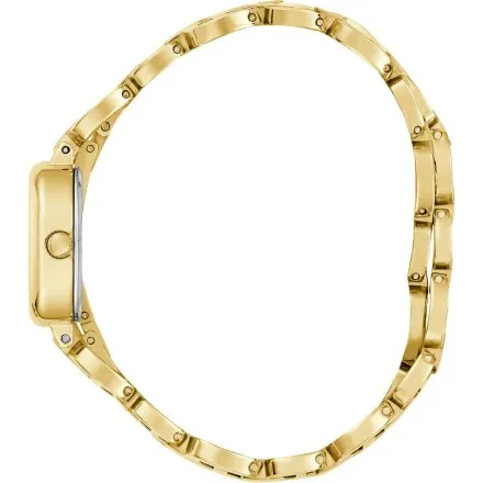 Guess Vivian złoty zegarek damski na podwójnej bransolecie GW0940L2