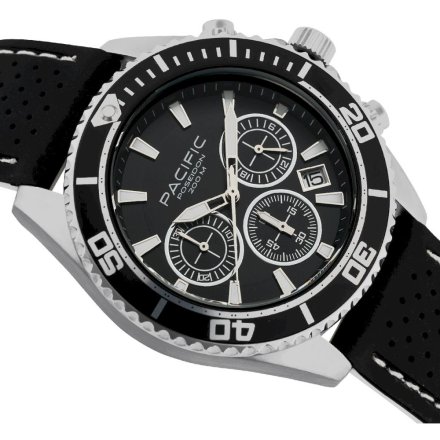 Pacific Poseidon SMPA-2004-01 czarny męski zegarek chronograf 200M