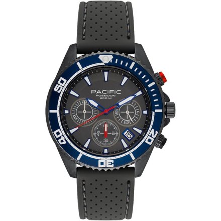 Pacific Poseidon SMPA-2004-05 szary męski zegarek chronograf 200M