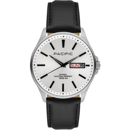 Pacific SMA-1075D-01 elegancki męski zegarek z polskim datownikiem i wodoszczelnością 100M