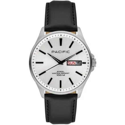 Pacific SMA-1075D-01 elegancki męski zegarek z polskim datownikiem i wodoszczelnością 100M