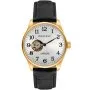 Pacific SAMA-1701-03 Automat złoty męski zegarek open heart