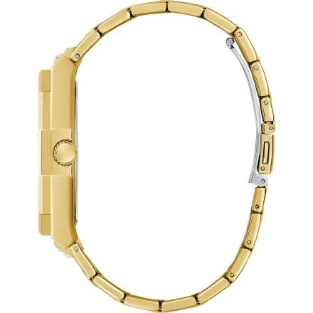 Guess Kryptonite złoty zegarek męski z kryształkami multidata GW0960G2