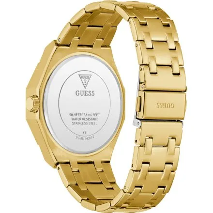 Guess Kryptonite złoty zegarek męski z kryształkami multidata GW0960G2