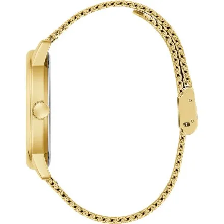 Guess Chandler zegarek męski złoty czarna tarcza GW0974G2